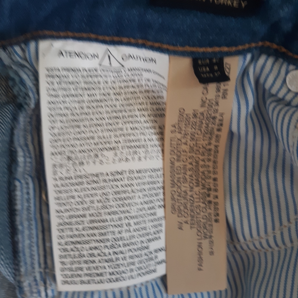 Massimo Dutti hi rise crop flare Jeans sz 8 *W - Picture 5 of 7